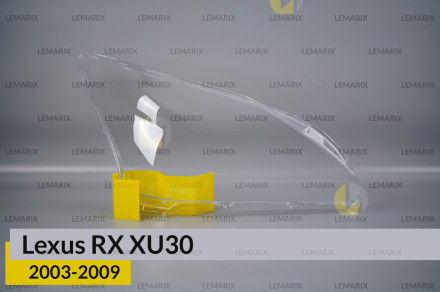Стекло фары Lexus RX XU30 (2003-2009) правое