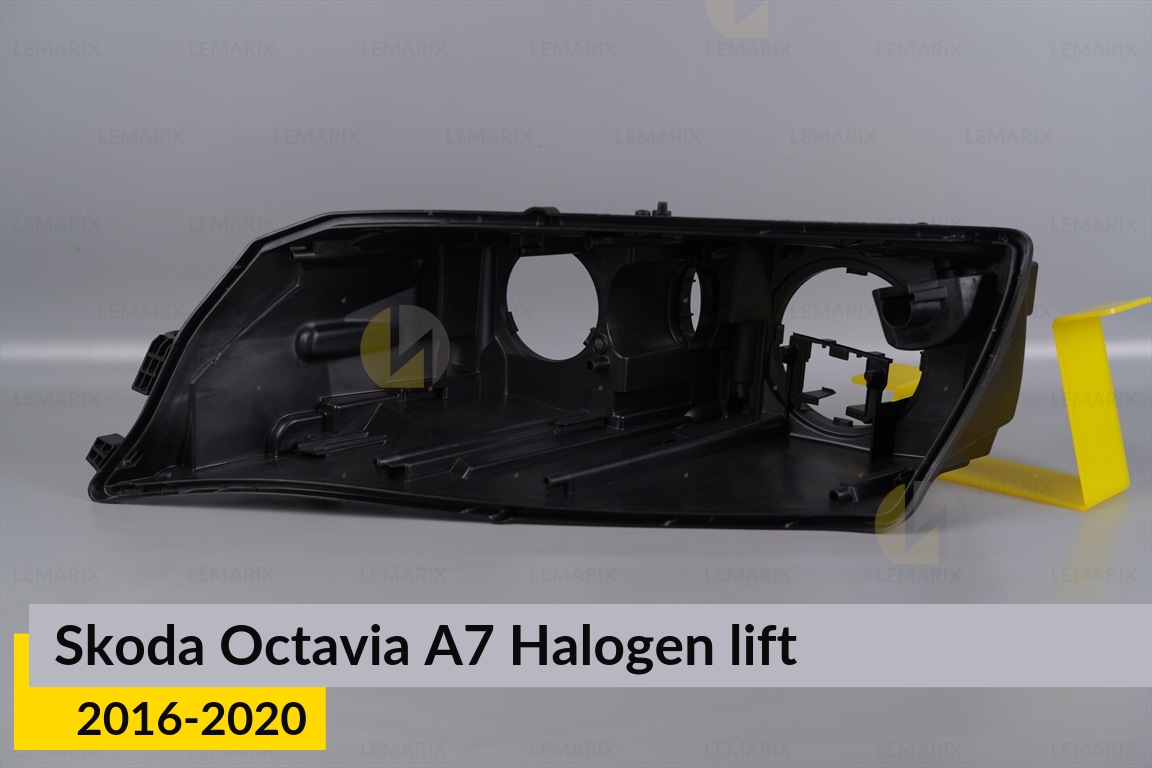 Корпус фары Skoda Octavia A7 Halogen (2016-2020) рест левый