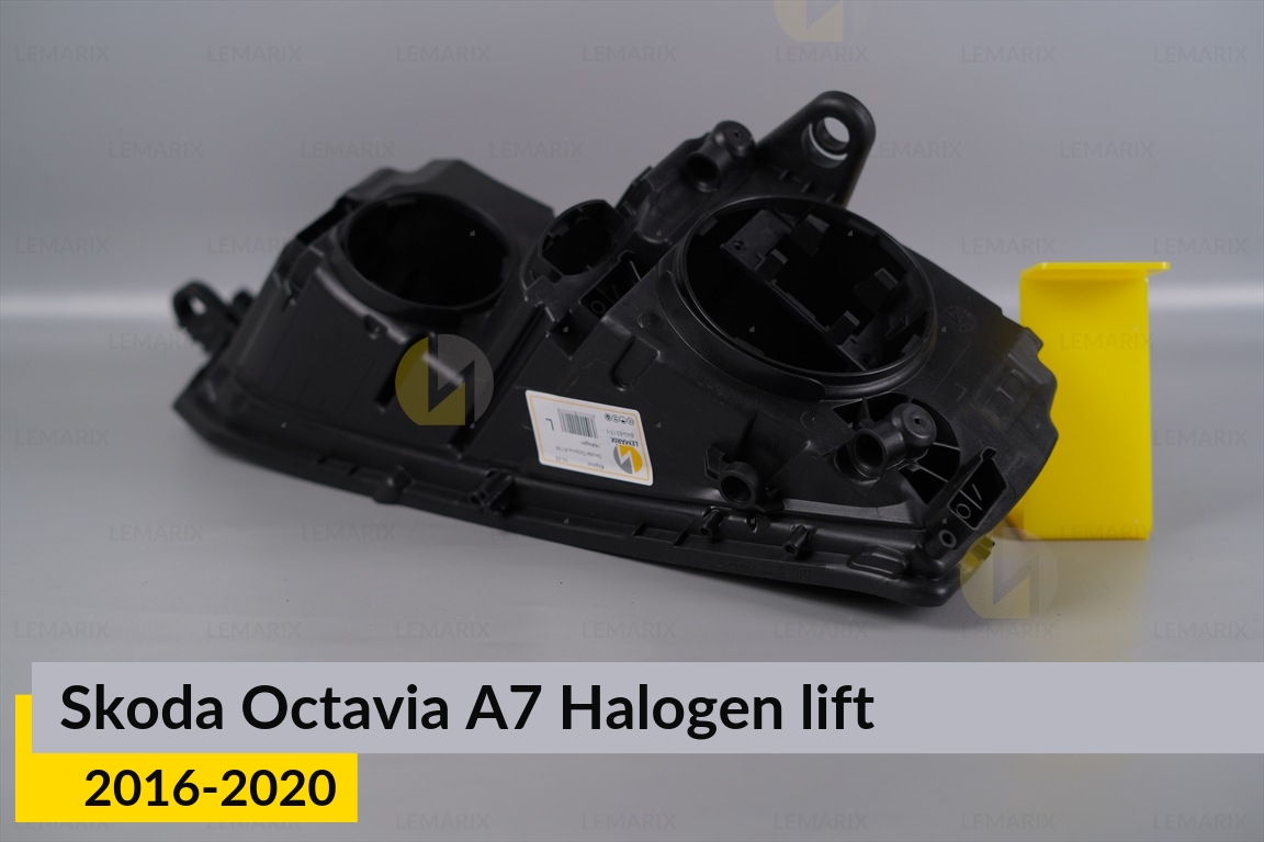 Корпус фары Skoda Octavia A7 Halogen (2016-2020) рест левый