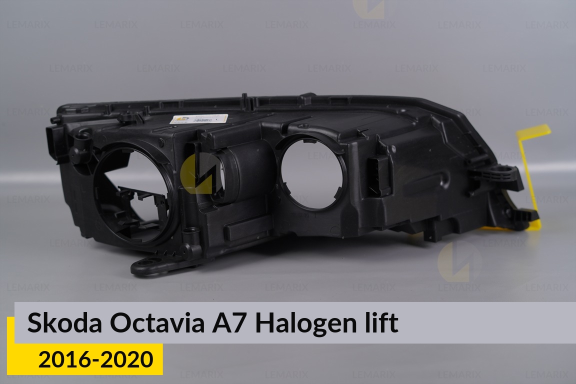 Корпус фары Skoda Octavia A7 Halogen (2016-2020) рест левый