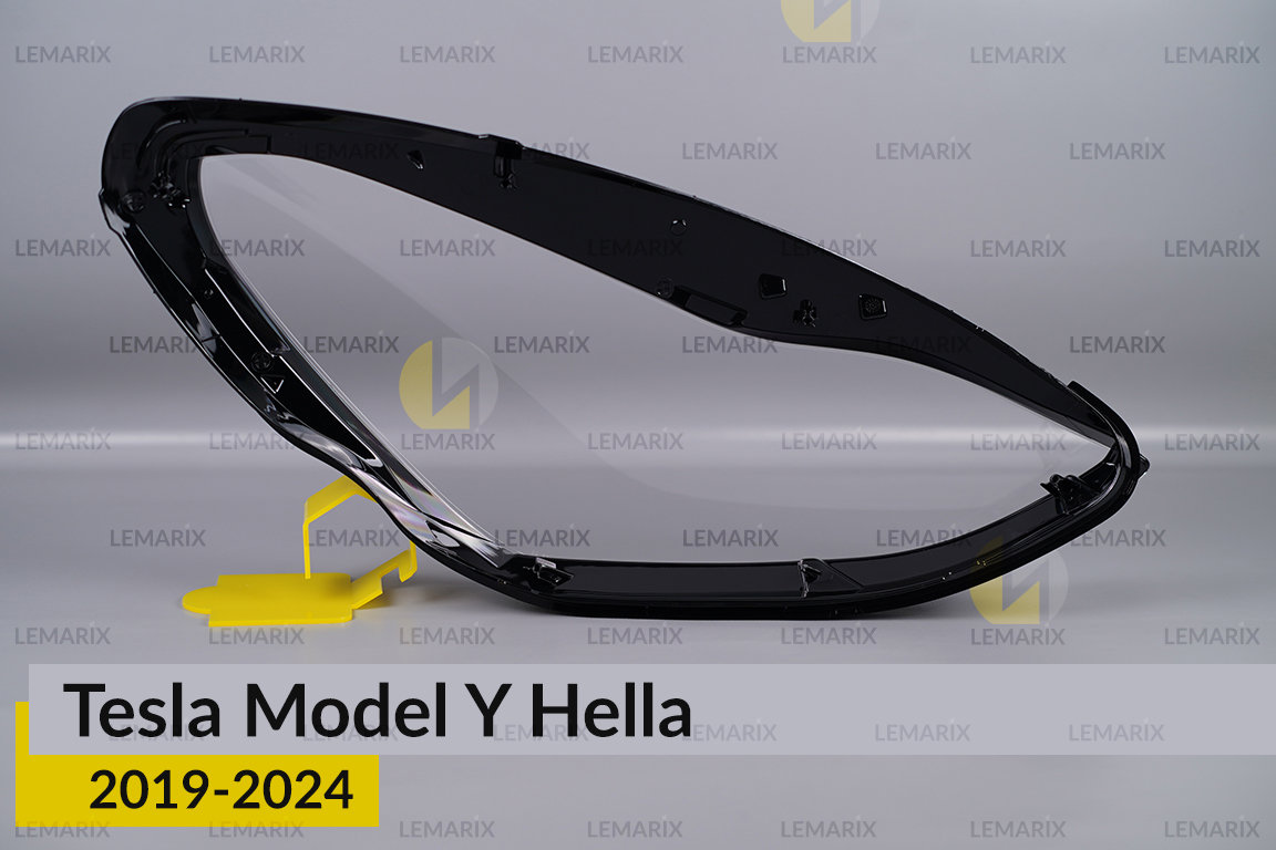 Скло фари Tesla Model Y Hella (2019-2023) ліве
