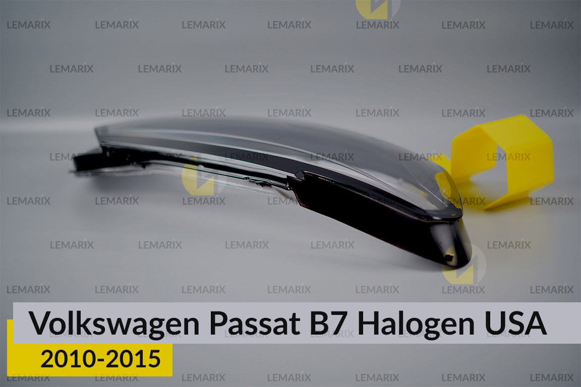 Скло фари VW Volkswagen Passat B7 USA Halogen (2010-2015) праве
