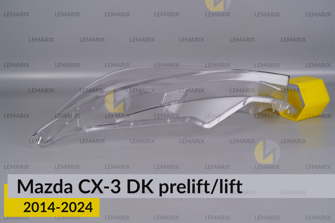 Скло фари Mazda CX-3 DK (2014-2026) дорест/рест ліве