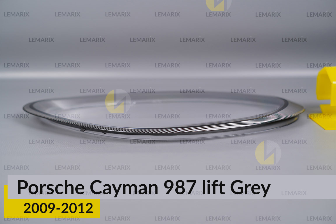 Скло фари Porsche Cayman 987 Grey (2009-2012) рест ліве