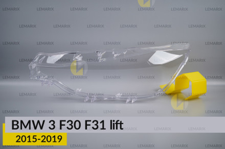 Скло фари BMW 3 F30 F31 (2015-2019) рест ліве