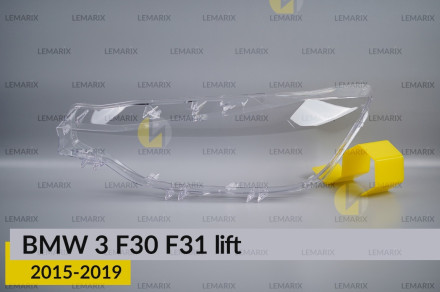 Скло фари BMW 3 F30 F31 (2015-2019) рест ліве