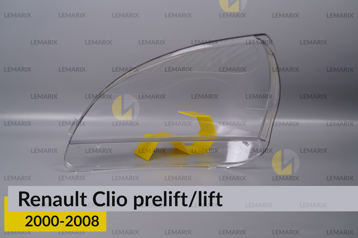 Стекло фары Renault Clio (2000-2008) дорест/рест правое