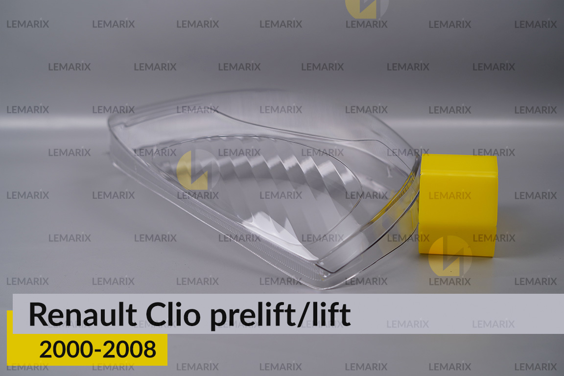 Стекло фары Renault Clio (2000-2008) дорест/рест правое