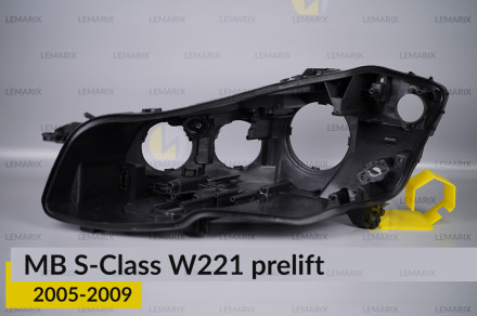 Корпус фары Mercedes-Benz S-Class W221 (2005-2009) дорест левый