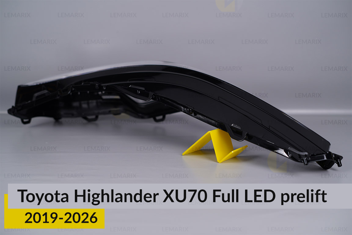 Скло фари Toyota Highlander XU70 Full LED (2019-2026) дорест праве