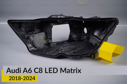 Корпус фары Audi A6 C8 LED Matrix (2018-2024) левый