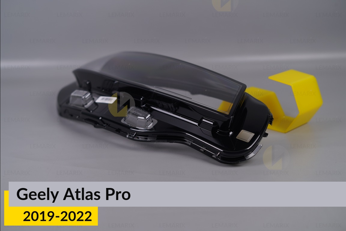 Скло фари Geely Atlas Pro LED (2019-2022) праве
