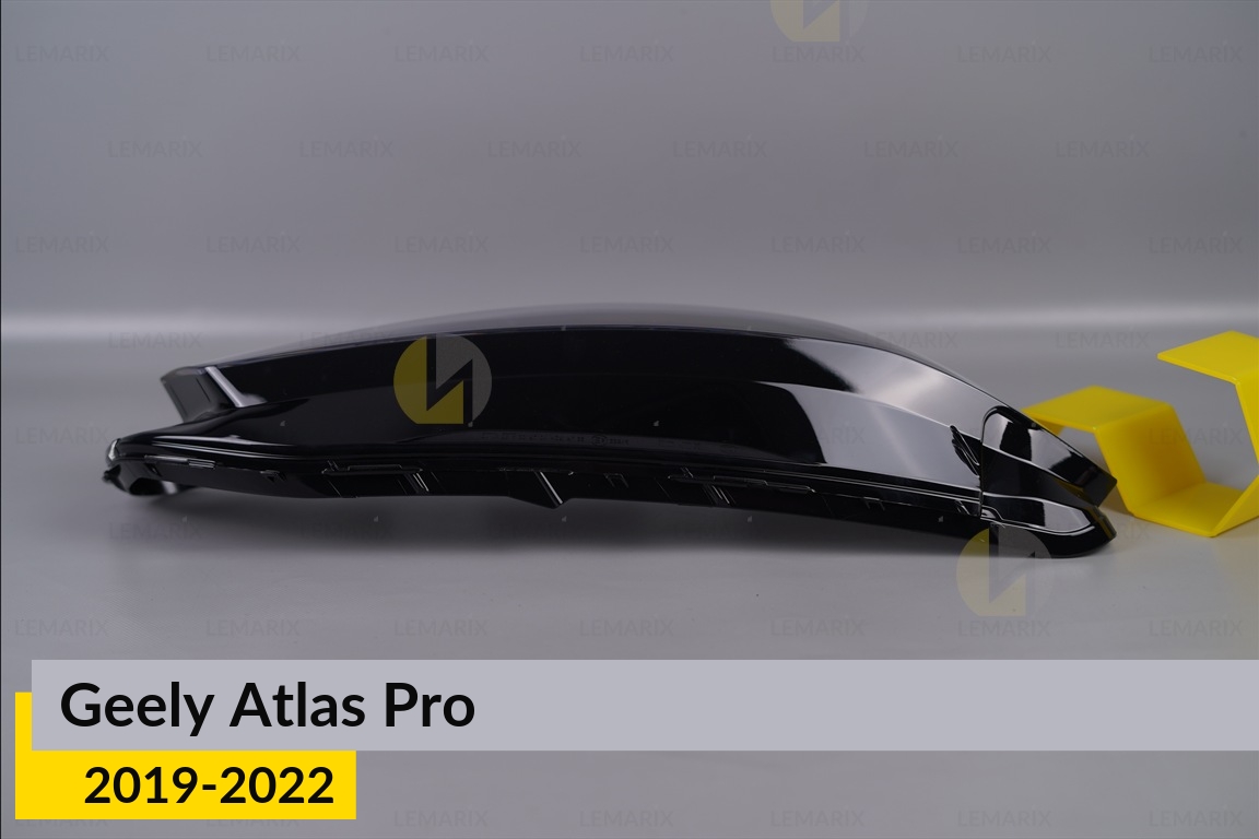 Скло фари Geely Atlas Pro LED (2019-2022) праве