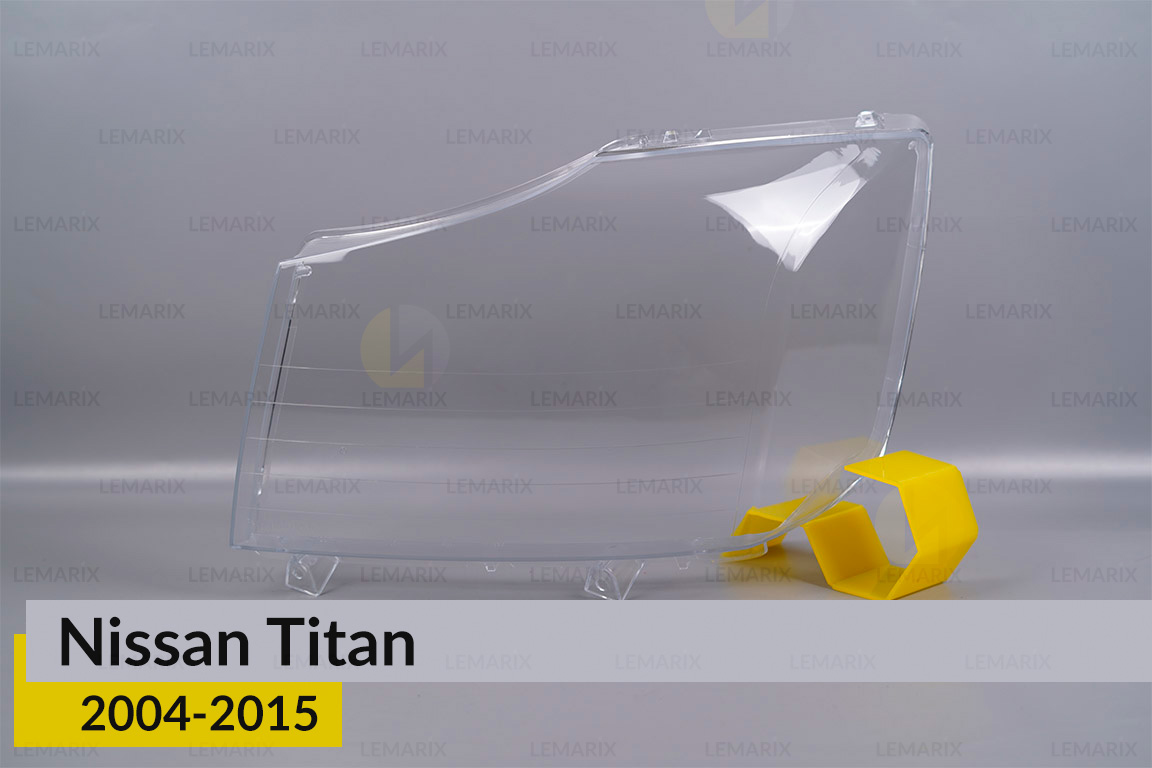 Стекло фары Nissan Titan (2004-2015) левое