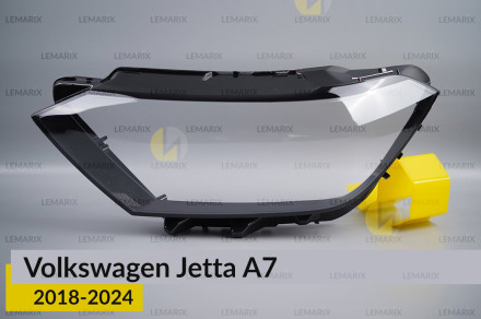 Скло фари VW Volkswagen Jetta A7 (2018-2024) ліве