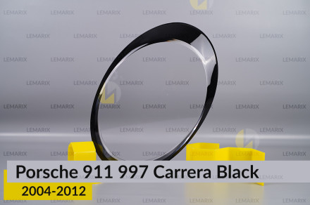 Стекло фары Porsche 911 997 Carrera Black (2004-2012) левое