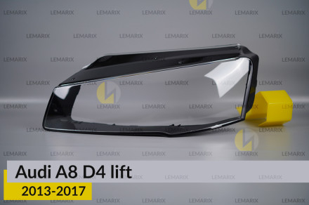 Скло фари Audi A8 D4 (2013-2017) рест ліве