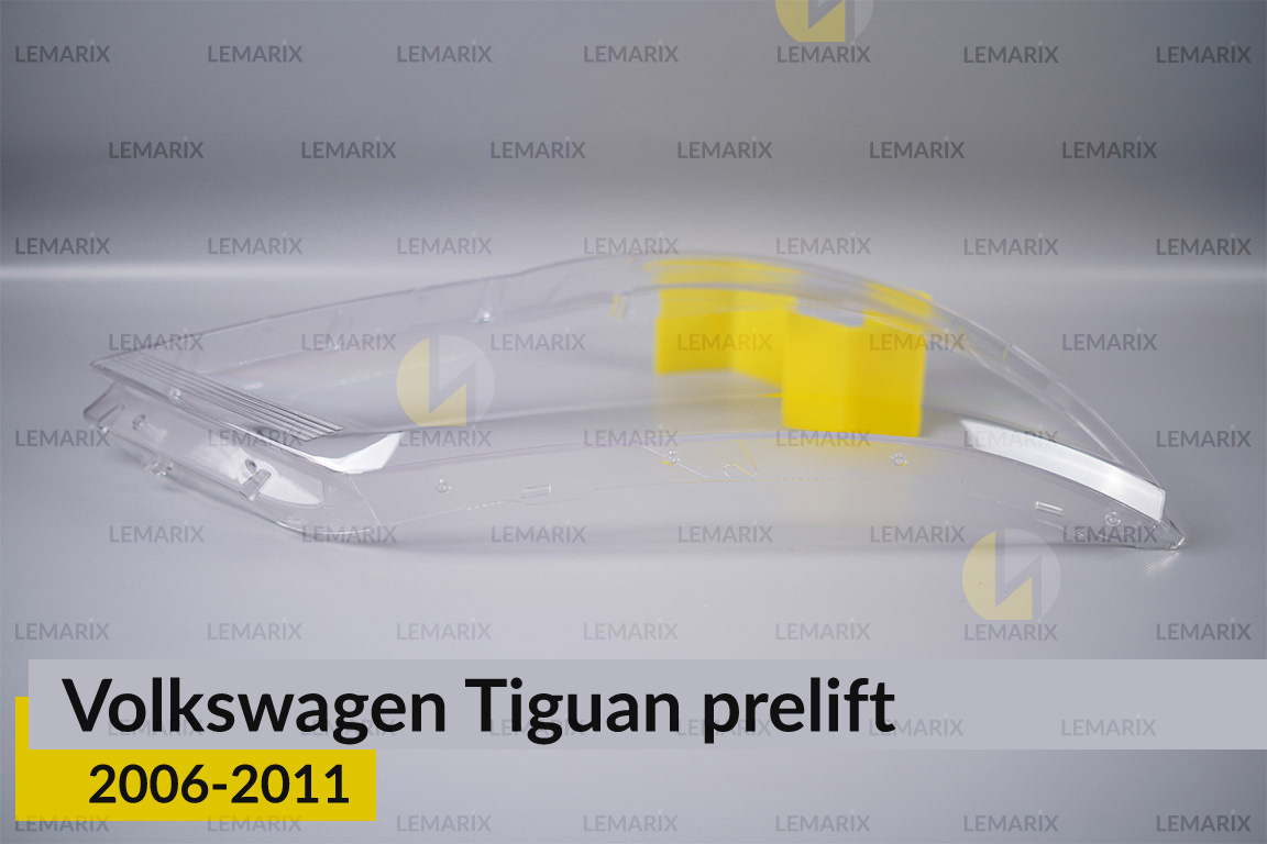 Скло фари VW Volkswagen Tiguan (2006-2011) дорест праве
