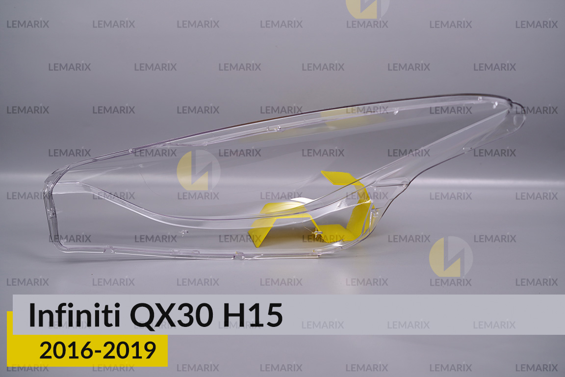 Стекло фары Infiniti QX30 H15 (2016-2019) правое