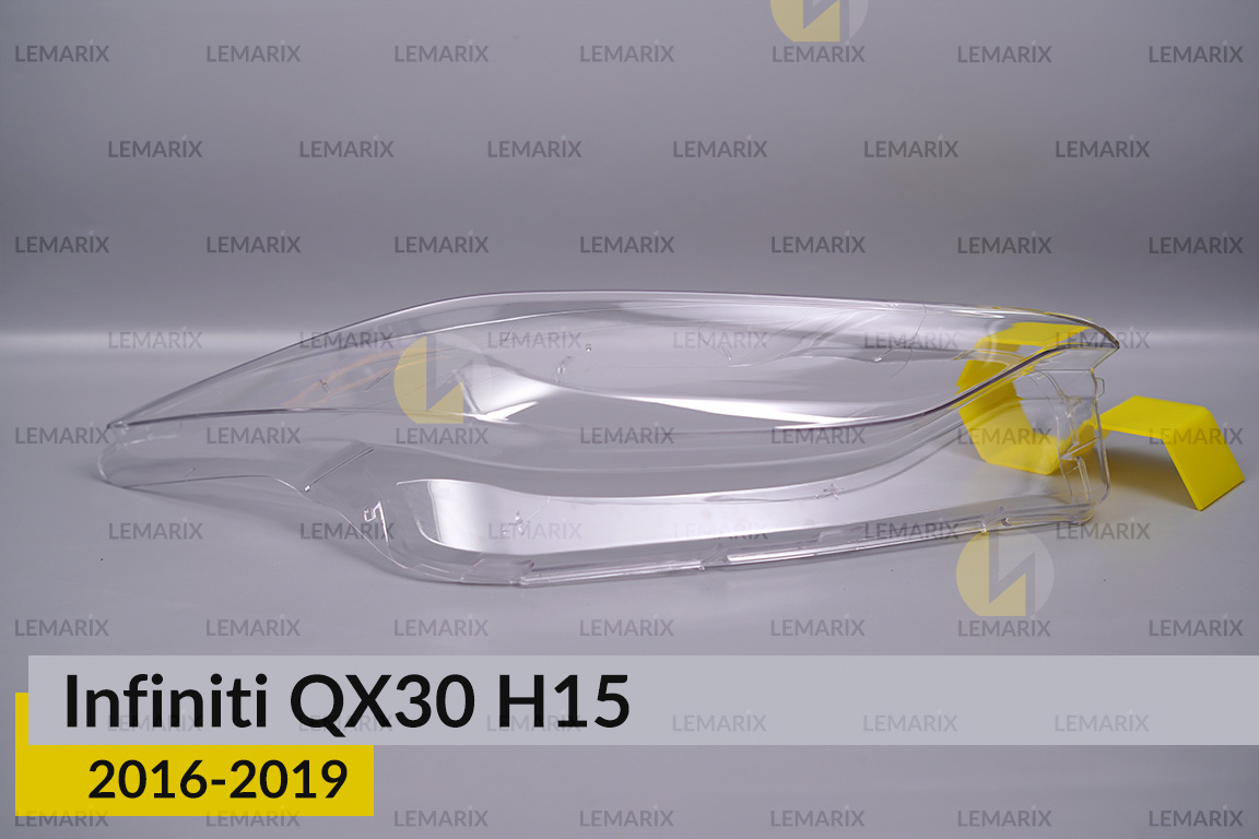 Стекло фары Infiniti QX30 H15 (2016-2019) правое
