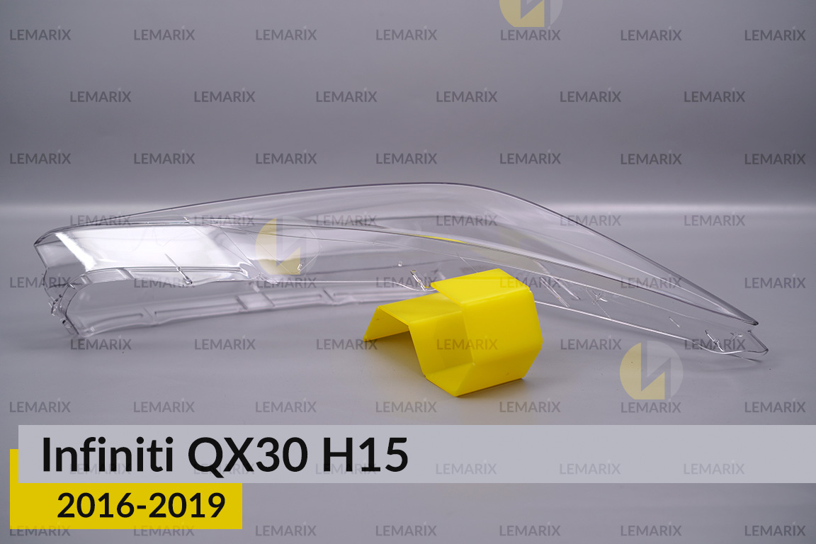 Стекло фары Infiniti QX30 H15 (2016-2019) правое