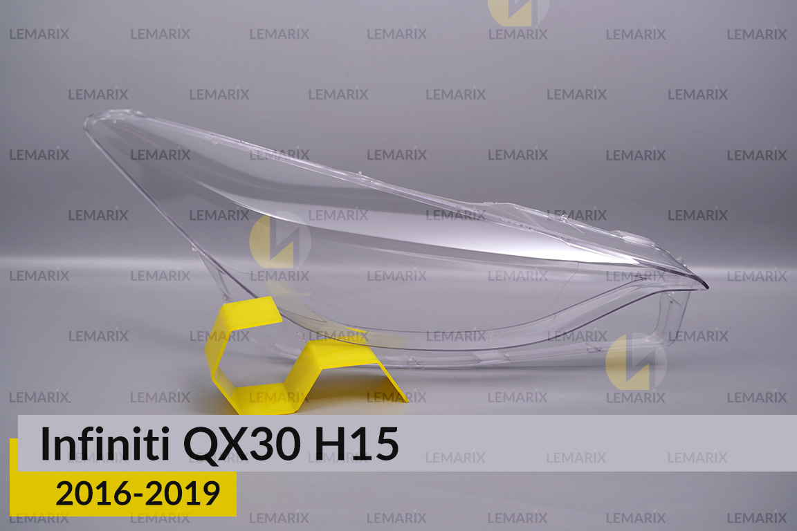 Стекло фары Infiniti QX30 H15 (2016-2019) правое
