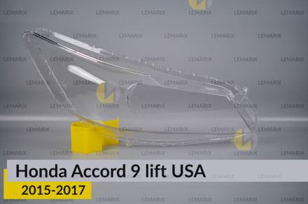 Стекло фары Honda Accord 9 USA (2015-2017) рест правое