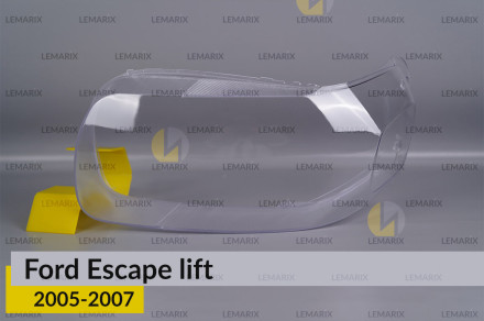 Стекло фары Ford Escape (2005-2007) рест левое