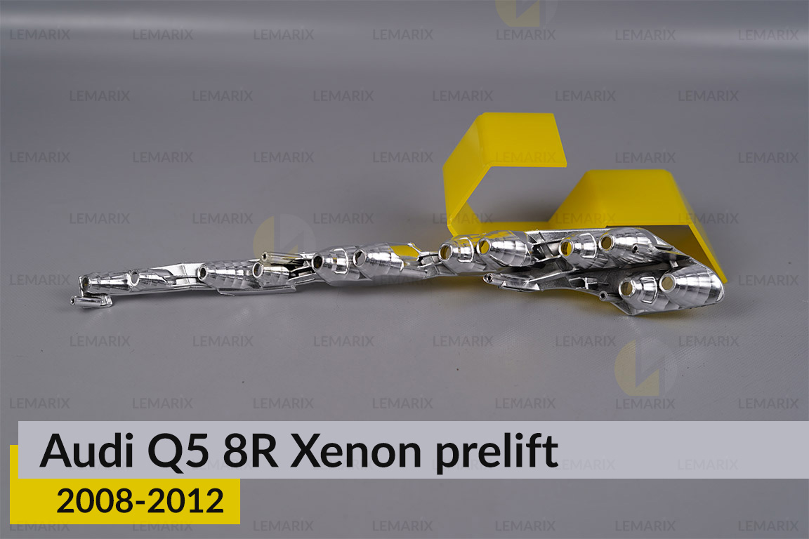 Хромована декоративна маска під світловод Audi Q5 8R Xenon (2008-2012) дорест ліва
