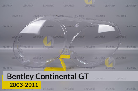 Скло фари Bentley Continental GT (2003-2011) ліве