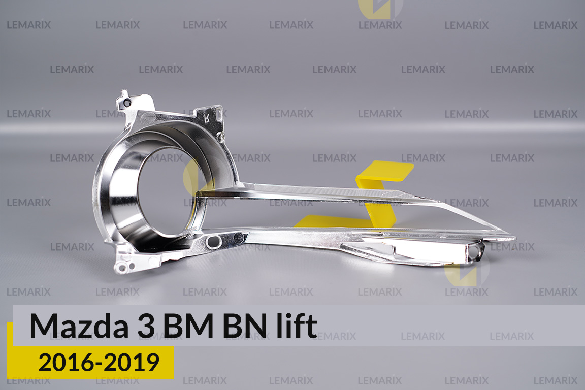 Хромована маска Mazda 3 BM BN (2016-2019) рест ліва