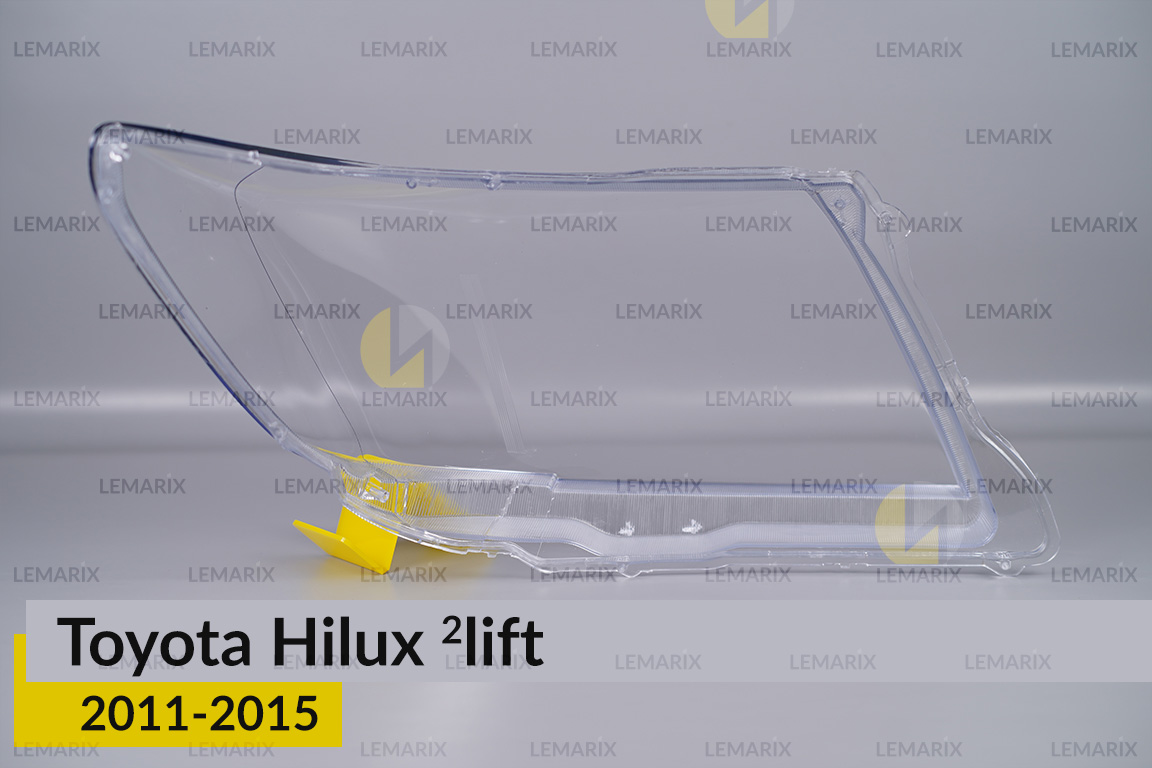Стекло фары Toyota Hilux (2011-2015) 2 рест левое