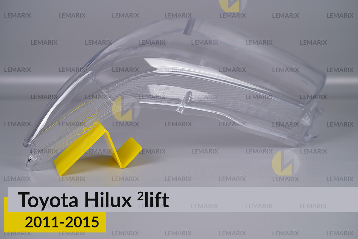 Стекло фары Toyota Hilux (2011-2015) 2 рест левое