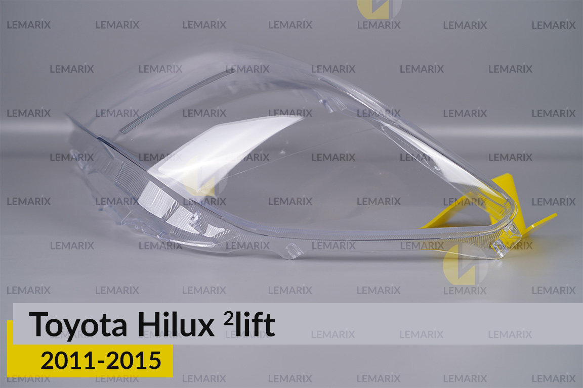 Стекло фары Toyota Hilux (2011-2015) 2 рест левое