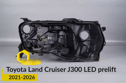 Корпус фари Toyota Land Cruiser J300 LED (2021-2026) дорест правий