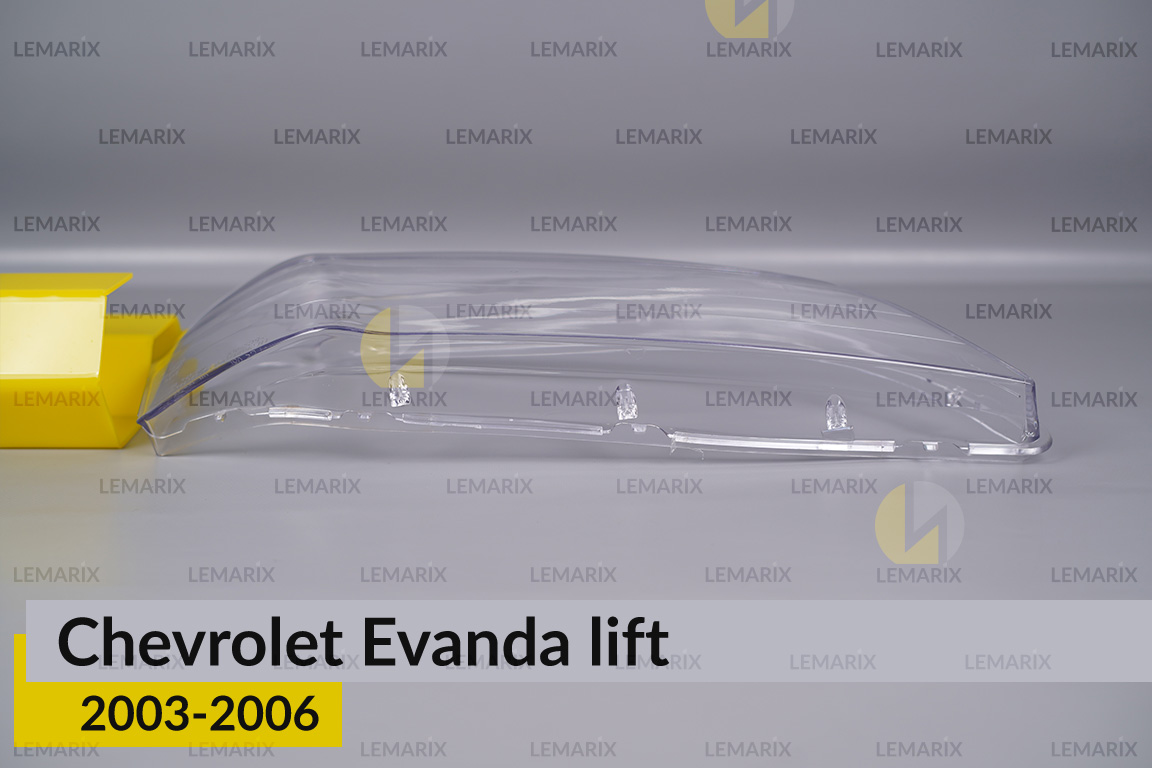 Скло фари Chevrolet Evanda (2003-2006) рест праве