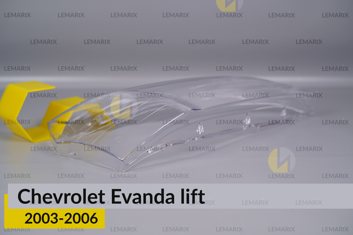 Скло фари Chevrolet Evanda (2003-2006) рест праве