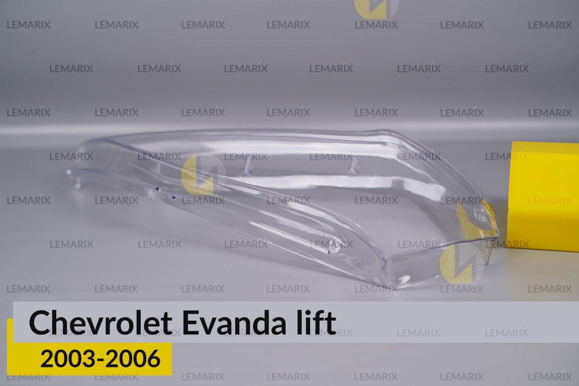 Скло фари Chevrolet Evanda (2003-2006) рест праве