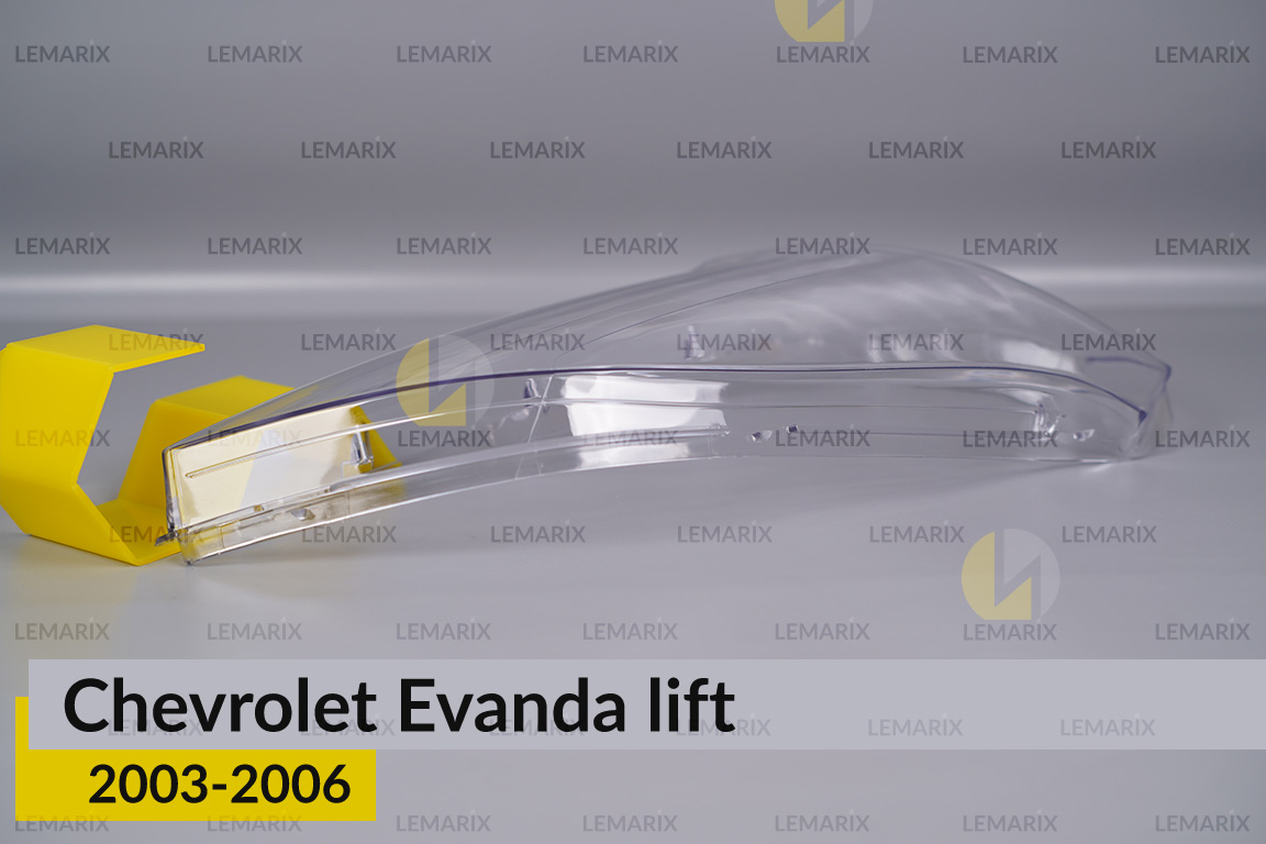 Скло фари Chevrolet Evanda (2003-2006) рест праве