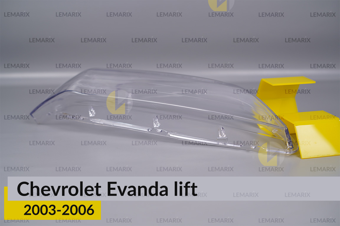 Скло фари Chevrolet Evanda (2003-2006) рест праве