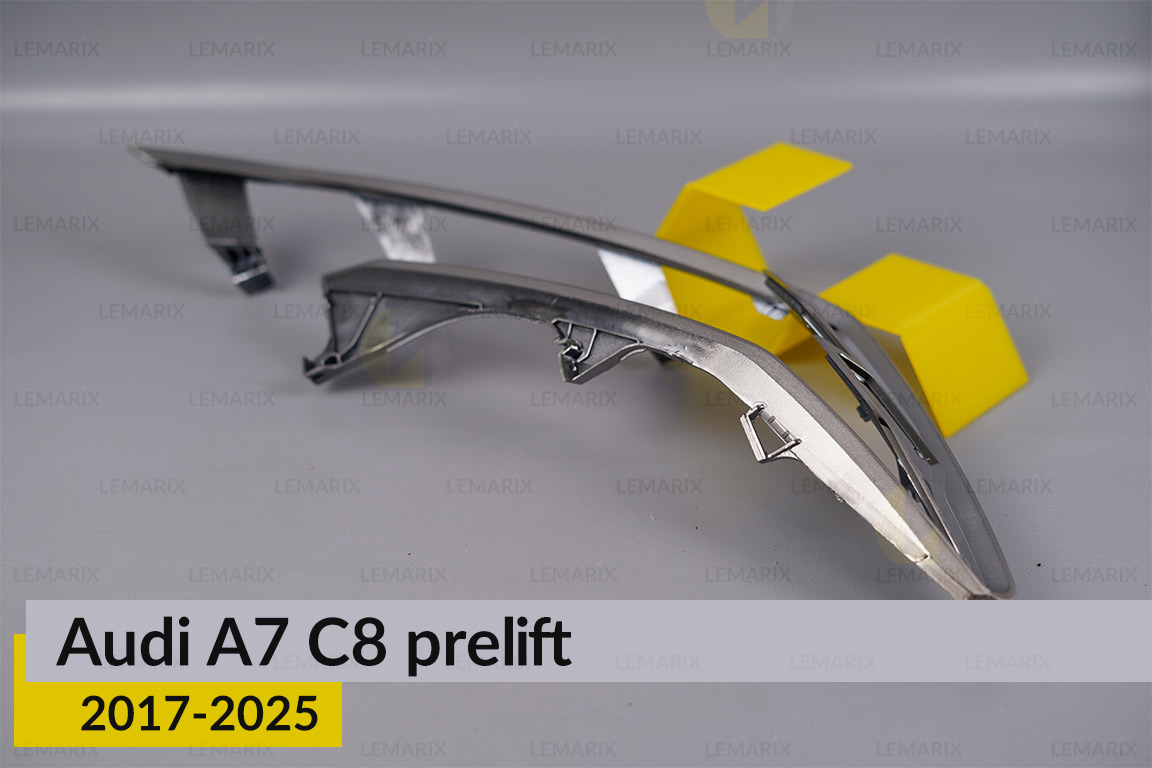 Хромована декоративна маска основна Audi A7 C8 (2017-2025) дорест права