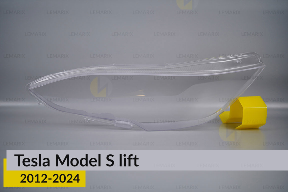 Стекло фары Tesla Model S (2016-2024) рест левое