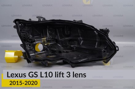Корпус фары Lexus GS L10 3 линзы (2015-2020) рест правый