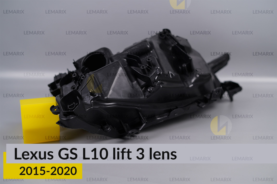 Корпус фары Lexus GS L10 3 линзы (2015-2020) рест правый