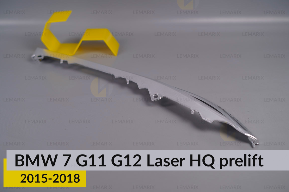 Хромированная декоративная маска верхняя BMW 7 G11 G12 Laser HQ (2015-2018) дорест правая