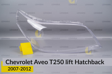 Скло фари Chevrolet Aveo T250 Hatchback (2007-2012) рест праве