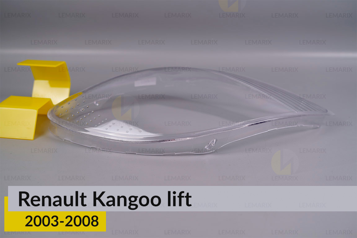 Скло фари Renault Kangoo (2003-2008) рест ліве