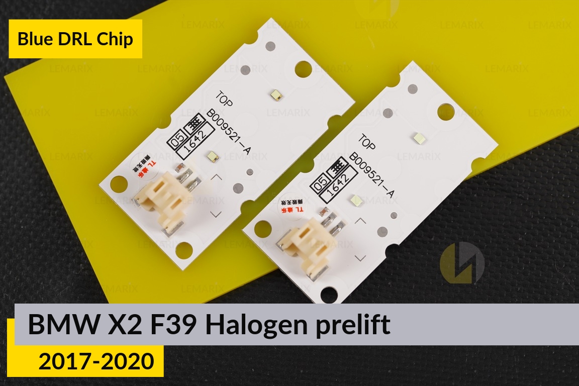 Сині LED DRL чіпи дхо плата BMW X2 F39 Halogen (2017-2020) дорест (4 шт.)