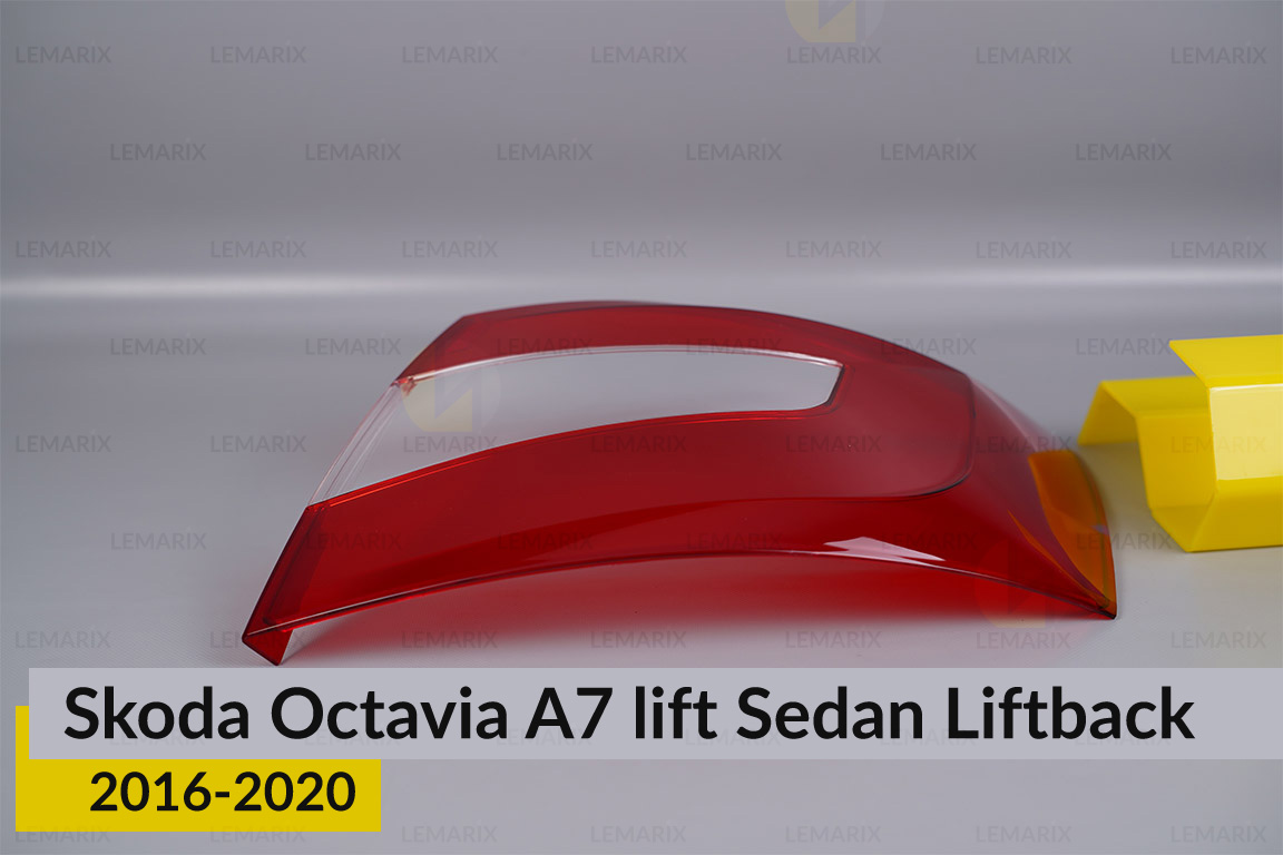Стекло заднего фонаря Skoda Octavia A7 Sedan Liftback (2016-2020) рест правое