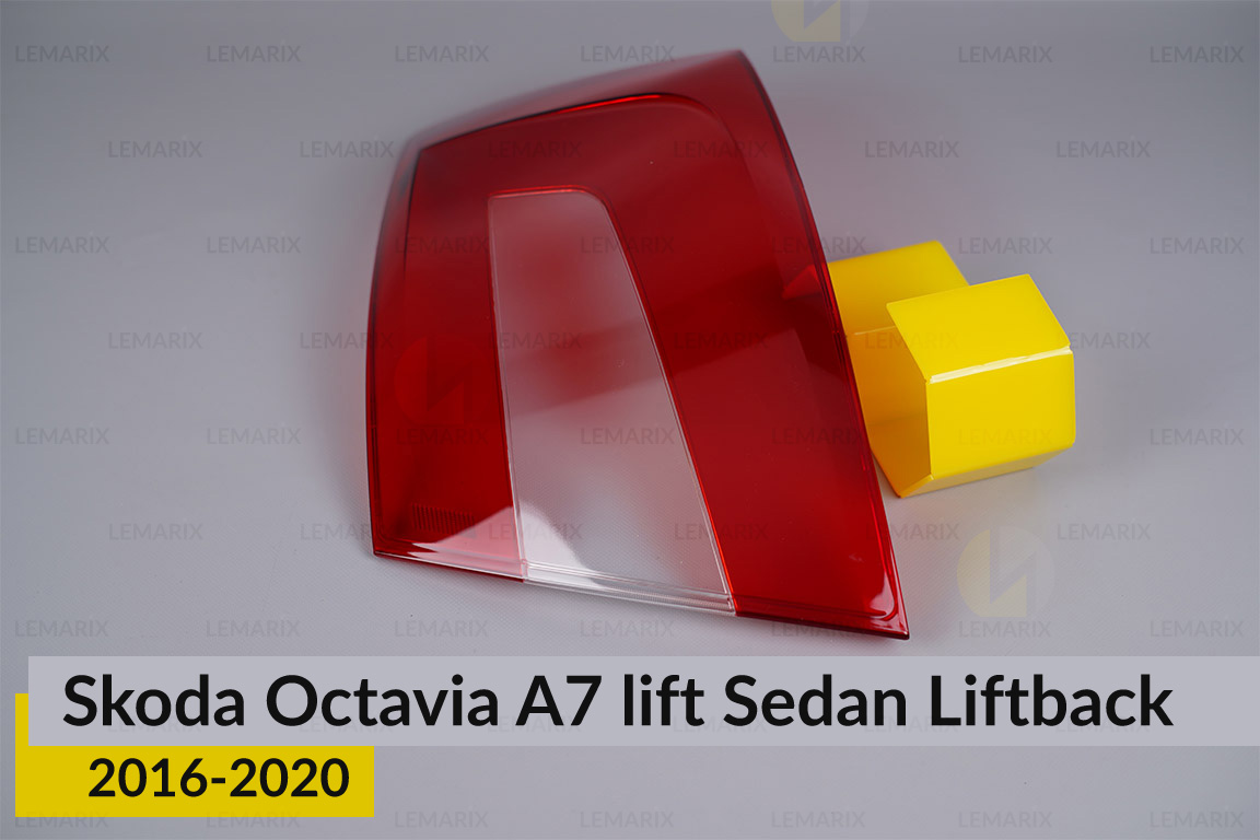 Стекло заднего фонаря Skoda Octavia A7 Sedan Liftback (2016-2020) рест правое